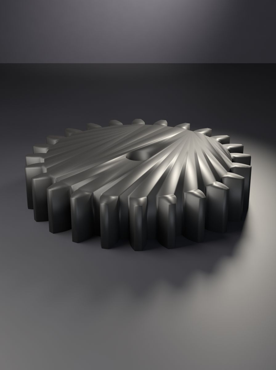 Düz Dişli (24 Diş, Modül 2, 6 mm Mil Deliği, 10 mm Kalınlık)