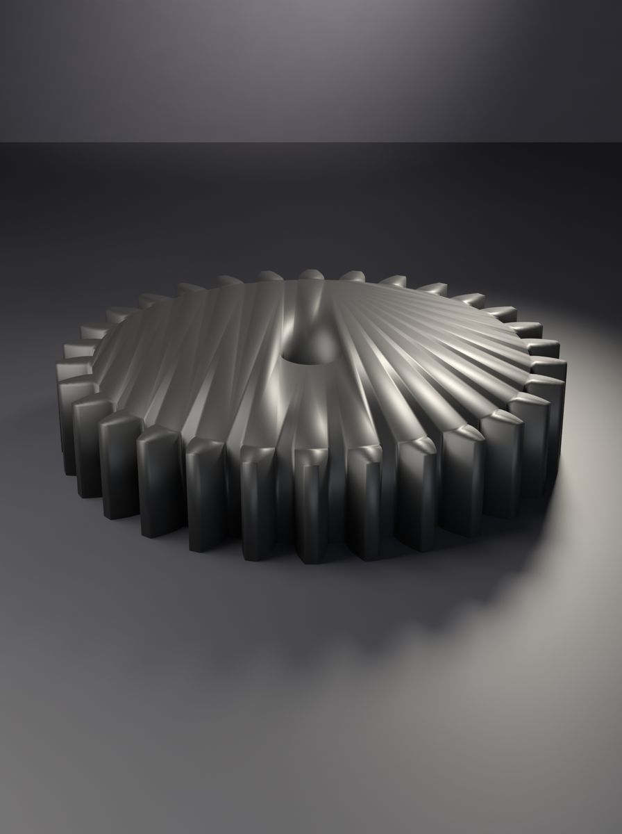 Düz Dişli (30 Diş, Modül 2, 8 mm Mil Deliği, 12 mm Kalınlık)