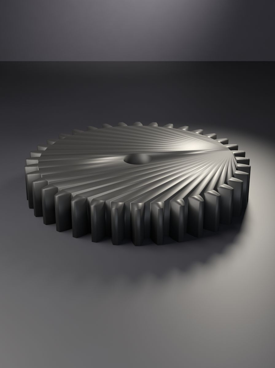 Düz Dişli (36 Diş, Modül 2, 10 mm Mil Deliği, 12 mm Kalınlık)