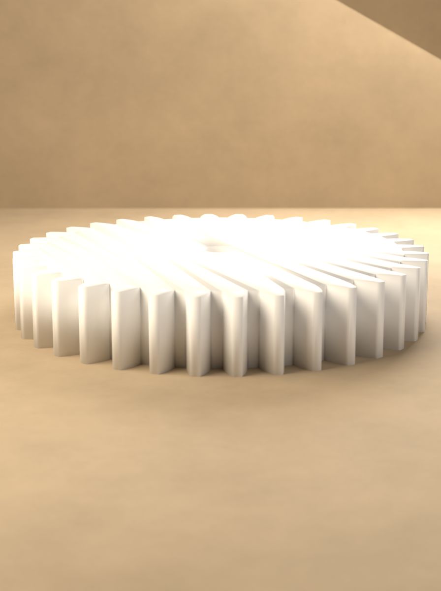 Düz Dişli (36 Diş, Modül 2,5, 8 mm Mil Deliği, 16 mm Kalınlık) görsel 3