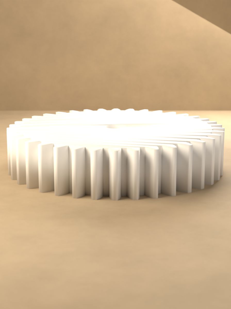 Düz Dişli (38 Diş, Modül 5, 20 mm Mil Deliği, 40 mm Kalınlık) görsel 3
