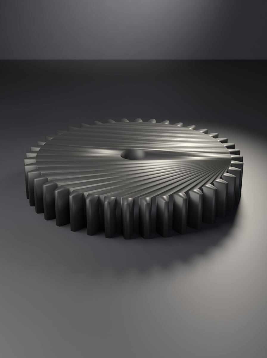 Düz Dişli (40 Diş, Modül 1,5, 8 mm Mil Deliği, 10 mm Kalınlık)