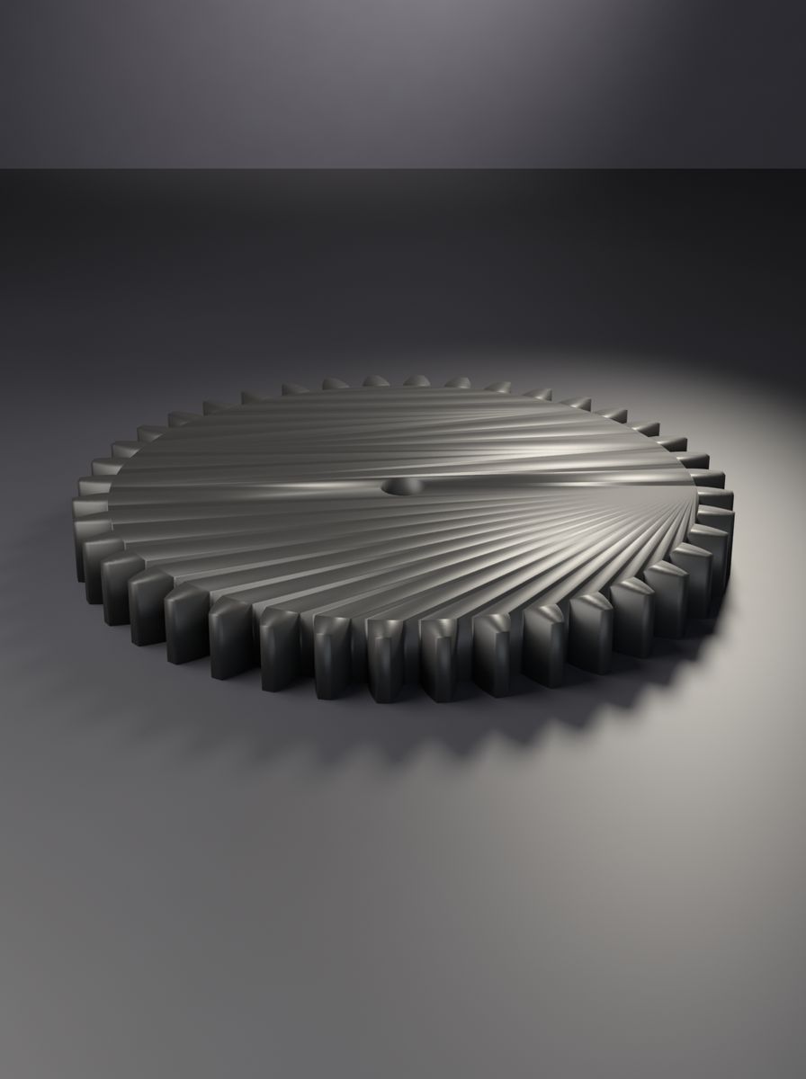 Düz Dişli (40 Diş, Modül 2, 6 mm Mil Deliği, 8 mm Kalınlık)