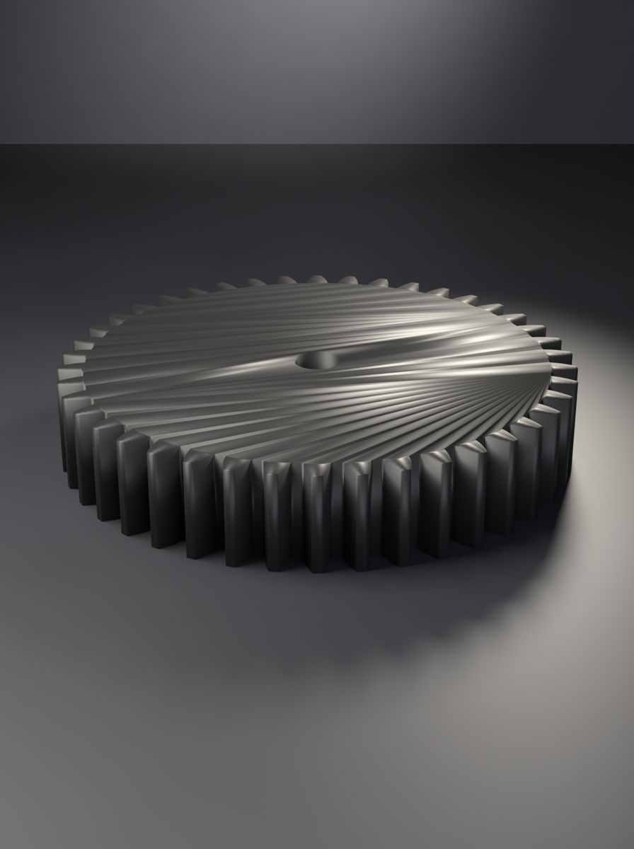 Düz Dişli (42 Diş, Modül 1,5, 6 mm Mil Deliği, 12 mm Kalınlık)
