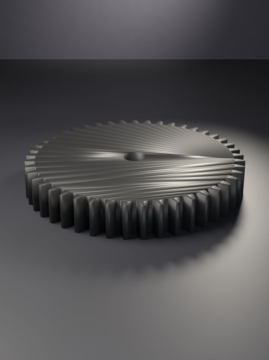 Düz Dişli (45 Diş, Modül 2, 10 mm Mil Deliği, 14 mm Kalınlık)