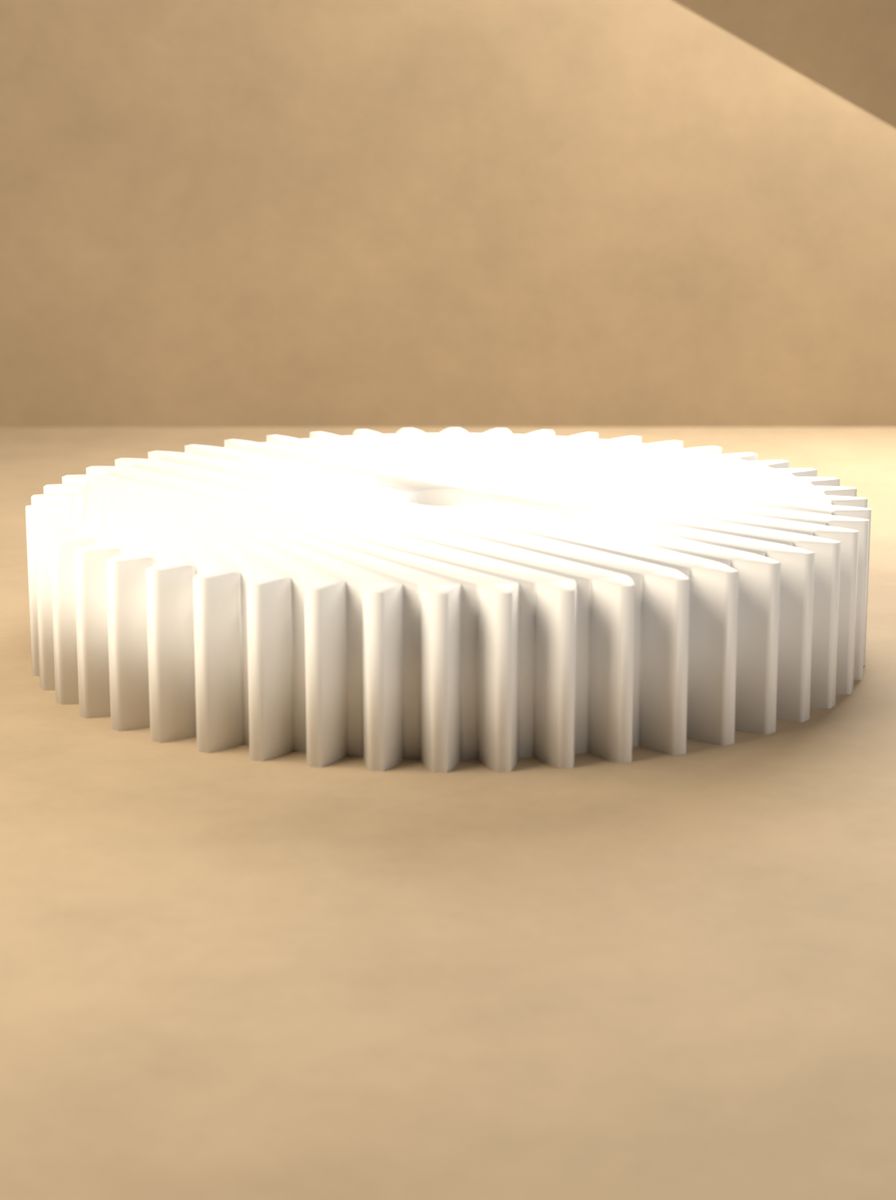 Düz Dişli (48 Diş, Modül 1,5, 8 mm Mil Deliği, 14 mm Kalınlık) görsel 3