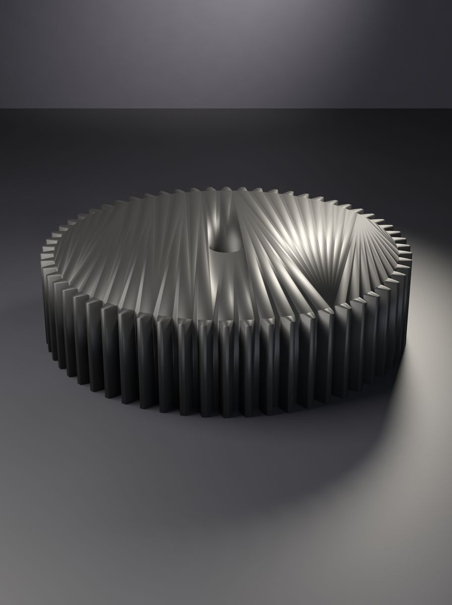 Düz Dişli (60 Diş, Modül 2, 12 mm Mil Deliği, 30 mm Kalınlık)
