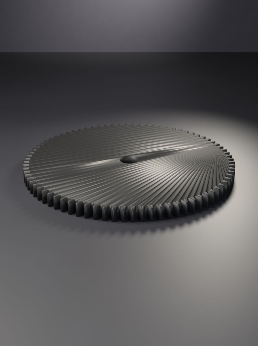 Düz Dişli (80 Diş, Modül 0,8, 6 mm Mil Deliği, 4 mm Kalınlık)