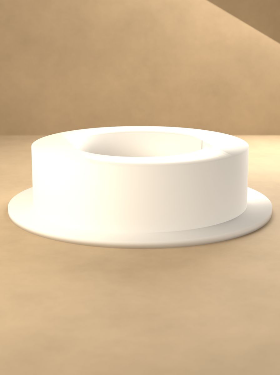 Flanşlı Burç (65 mm Dış, 40 mm İç Çap, 20 mm Boy, 80 mm Flanş) görsel 3