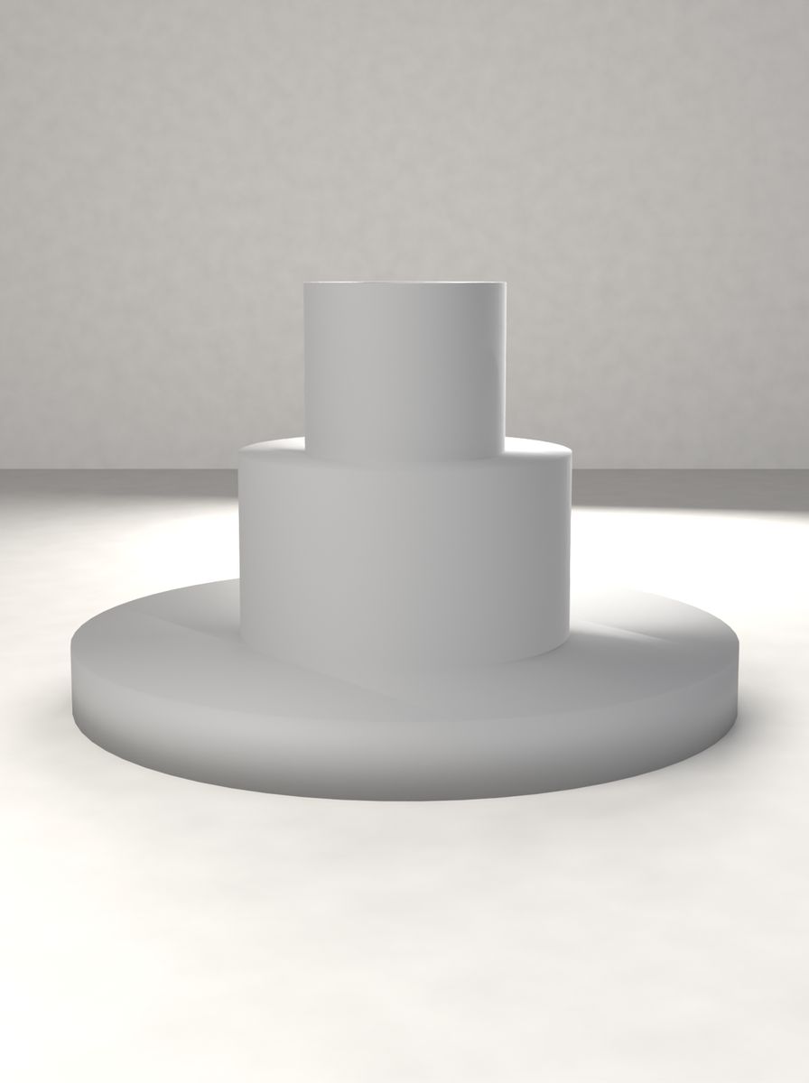 Flanşlı Kademeli Adaptör (20 mm Gövde, 12 mm Kademe, 40 mm Flanş) görsel 2