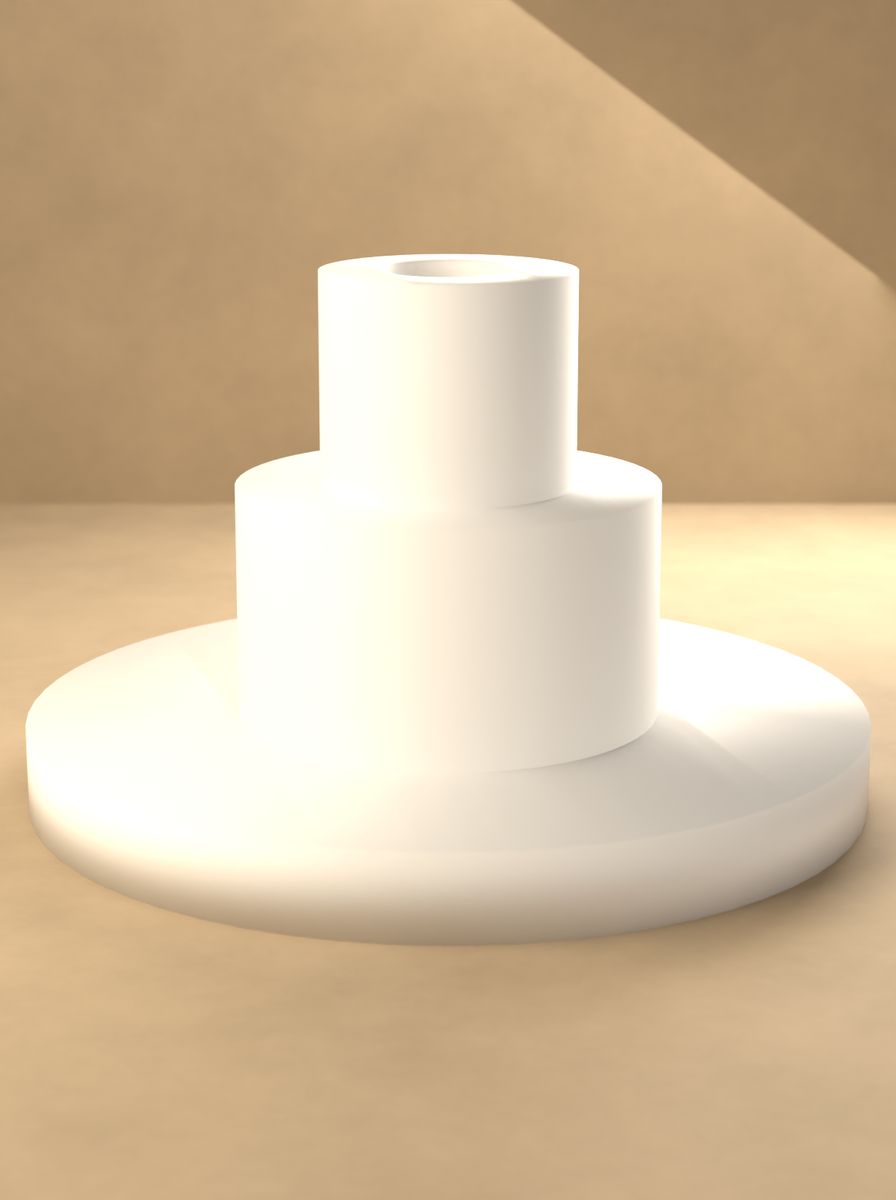 Flanşlı Kademeli Adaptör (20 mm Gövde, 12 mm Kademe, 40 mm Flanş) görsel 3