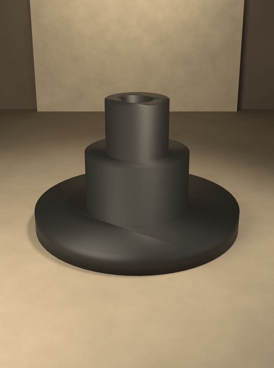 Flanşlı Kademeli Adaptör (20 mm Gövde, 12 mm Kademe, 40 mm Flanş) görsel 4