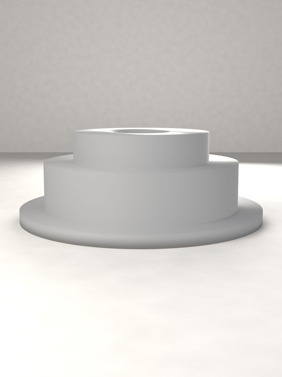 Flanşlı Kademeli Adaptör (40 mm Dış, 28 mm Kademe, 12 mm İç Çap, 50 mm Flanş) görsel 2
