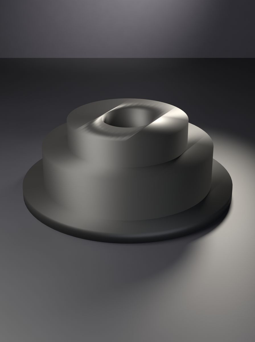 Flanşlı Kademeli Adaptör (40 mm Dış, 28 mm Kademe, 12 mm İç Çap, 50 mm Flanş)
