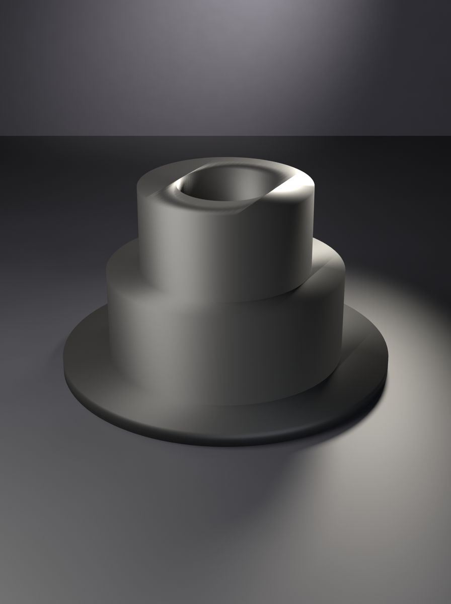 Flanşlı Kademeli Adaptör (50 mm Dış, 36 mm Kademe, 20 mm İç Çap, 70 mm Flanş)
