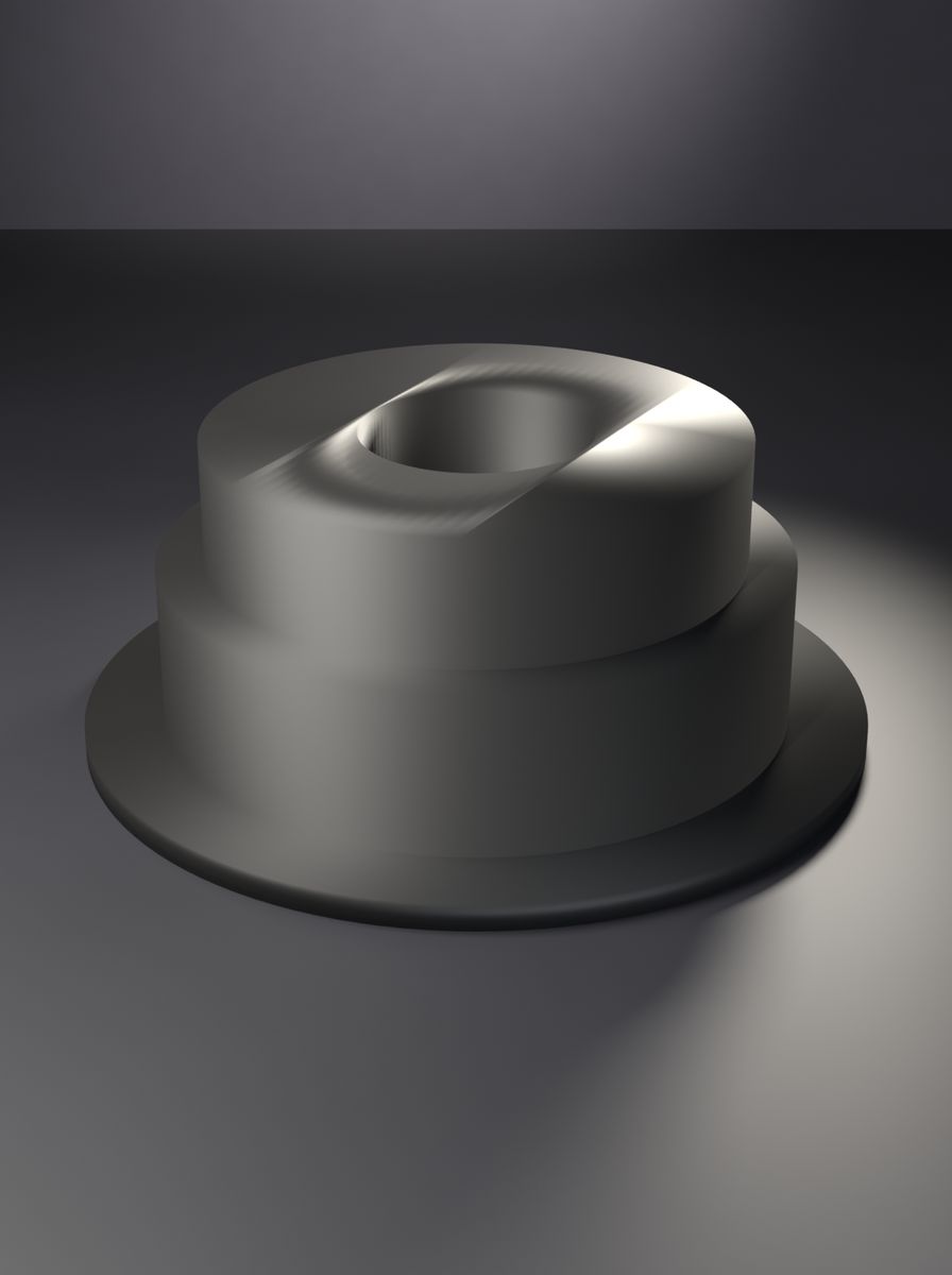 Flanşlı Kademeli Adaptör (60 mm Dış, 51 mm Kademe, 15 / 22 mm İç Çap, 75 mm Flanş)