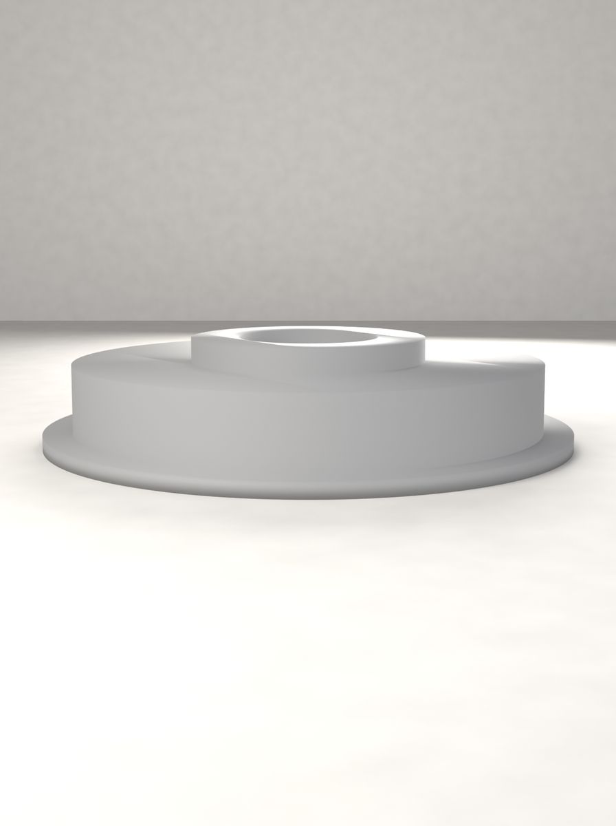 Flanşlı Kademeli Adaptör (80 mm Dış, 40 mm Kademe, 24 mm İç Çap, 90 mm Flanş) görsel 2