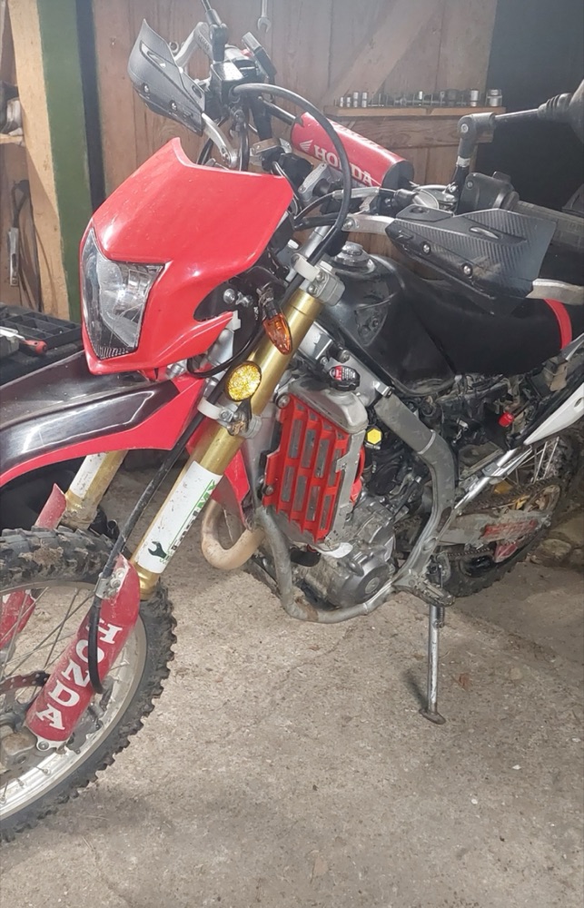Honda CRF250L radyatör koruma ızgarası