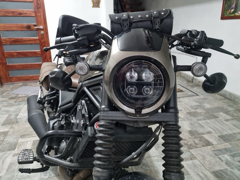 Honda Rebel 500 gidon destek aparatı