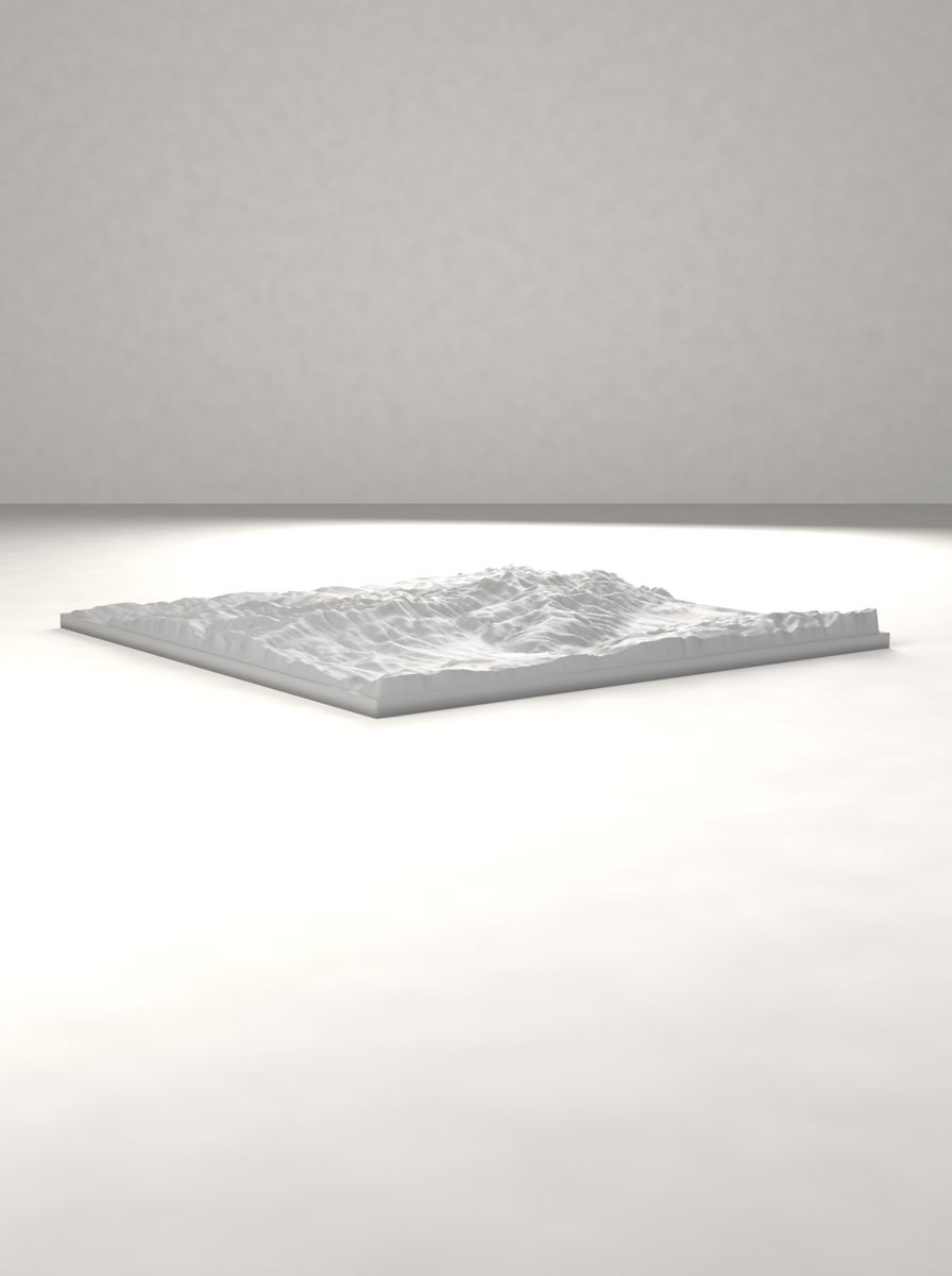 Ilgaz Dağı Rölyef Haritası (200 × 200 mm, Topografik Duvar Dekoru) görsel 4