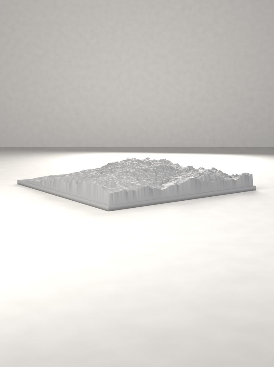 Kaçkar Dağı Rölyef Haritası (200 × 200 mm, Topografik Duvar Dekoru) görsel 4