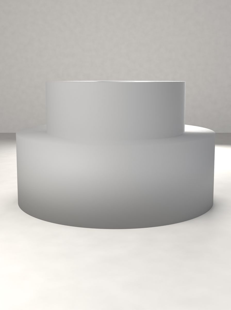 Kademeli Adaptör (100 mm Dış, 70 mm Kademe, 20 mm İç Çap, 60 mm Yükseklik) görsel 2