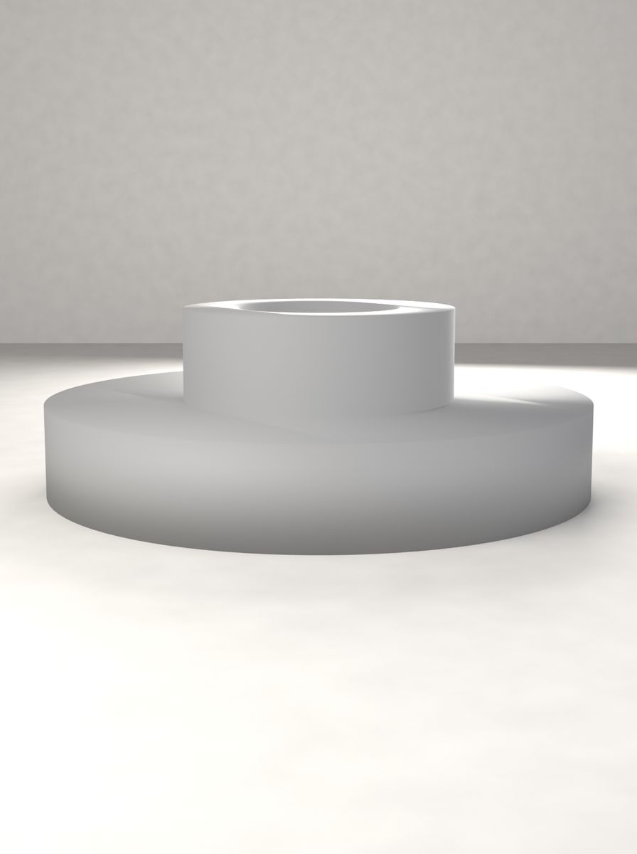 Kademeli Adaptör (60 mm Dış, 30 mm Kademe, 10 / 18 mm İç Çap, 20 mm Yükseklik) görsel 2