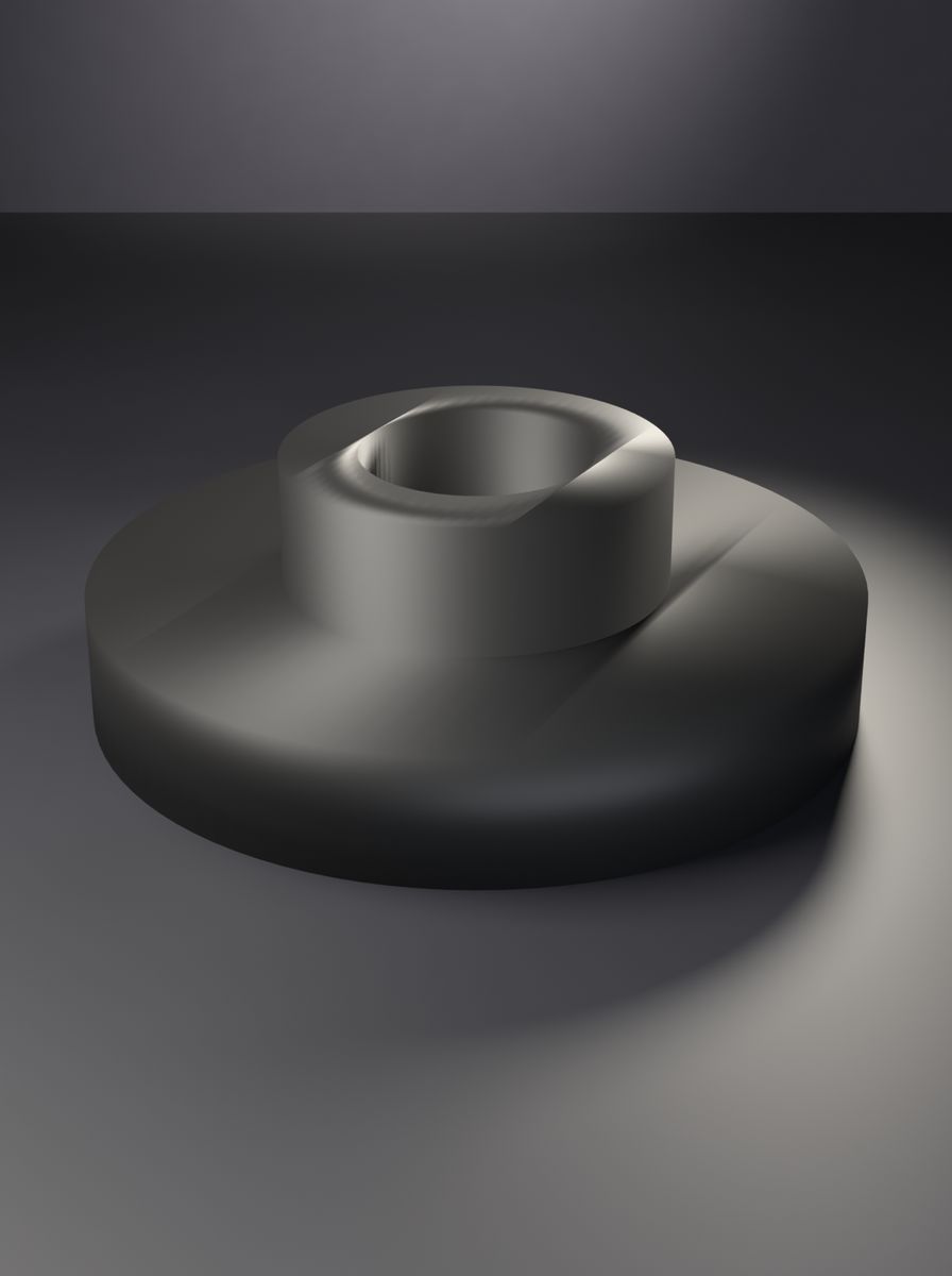 Kademeli Adaptör (60 mm Dış, 30 mm Kademe, 10 / 18 mm İç Çap, 20 mm Yükseklik)