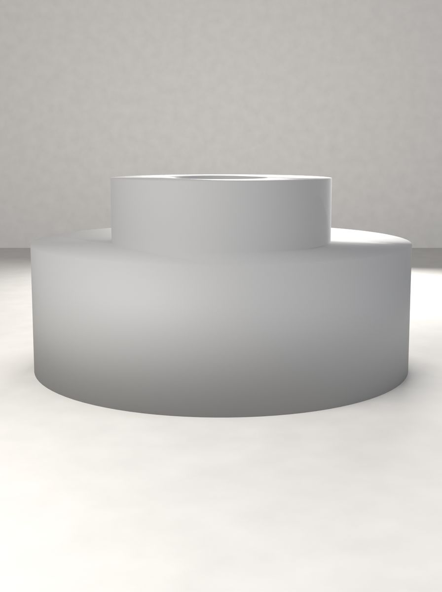 Kademeli Adaptör (60 mm Dış, 35 mm Kademe, 15 mm İç Çap, 30 mm Yükseklik) görsel 2