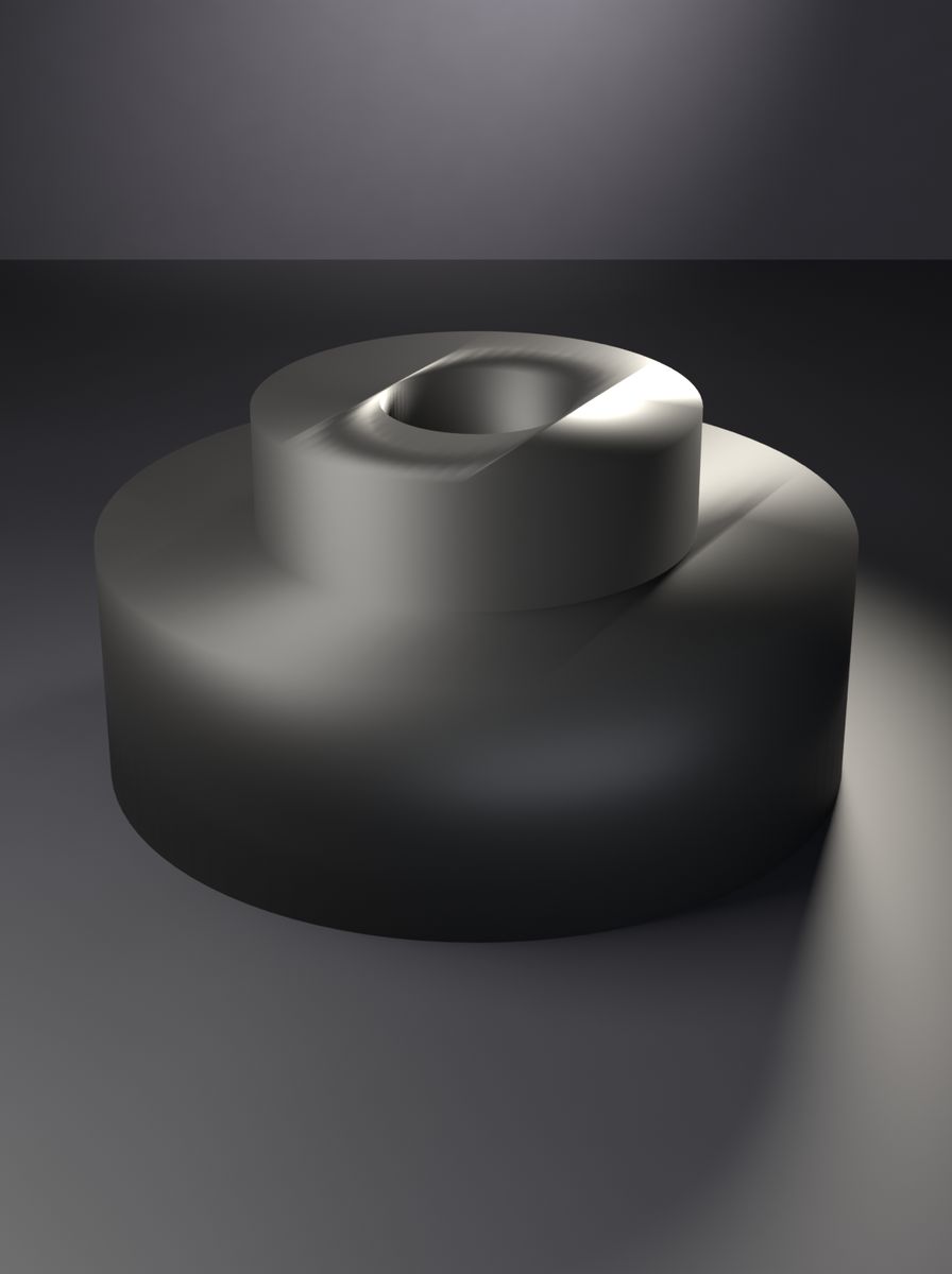 Kademeli Adaptör (60 mm Dış, 35 mm Kademe, 15 mm İç Çap, 30 mm Yükseklik)