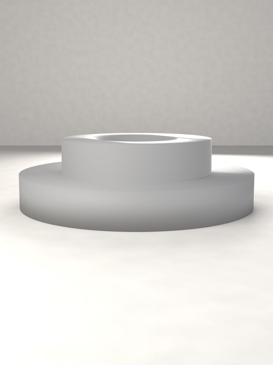Kademeli Adaptör (70 mm Dış, 45 mm Kademe, 25 mm İç Çap, 20 mm Yükseklik) görsel 2