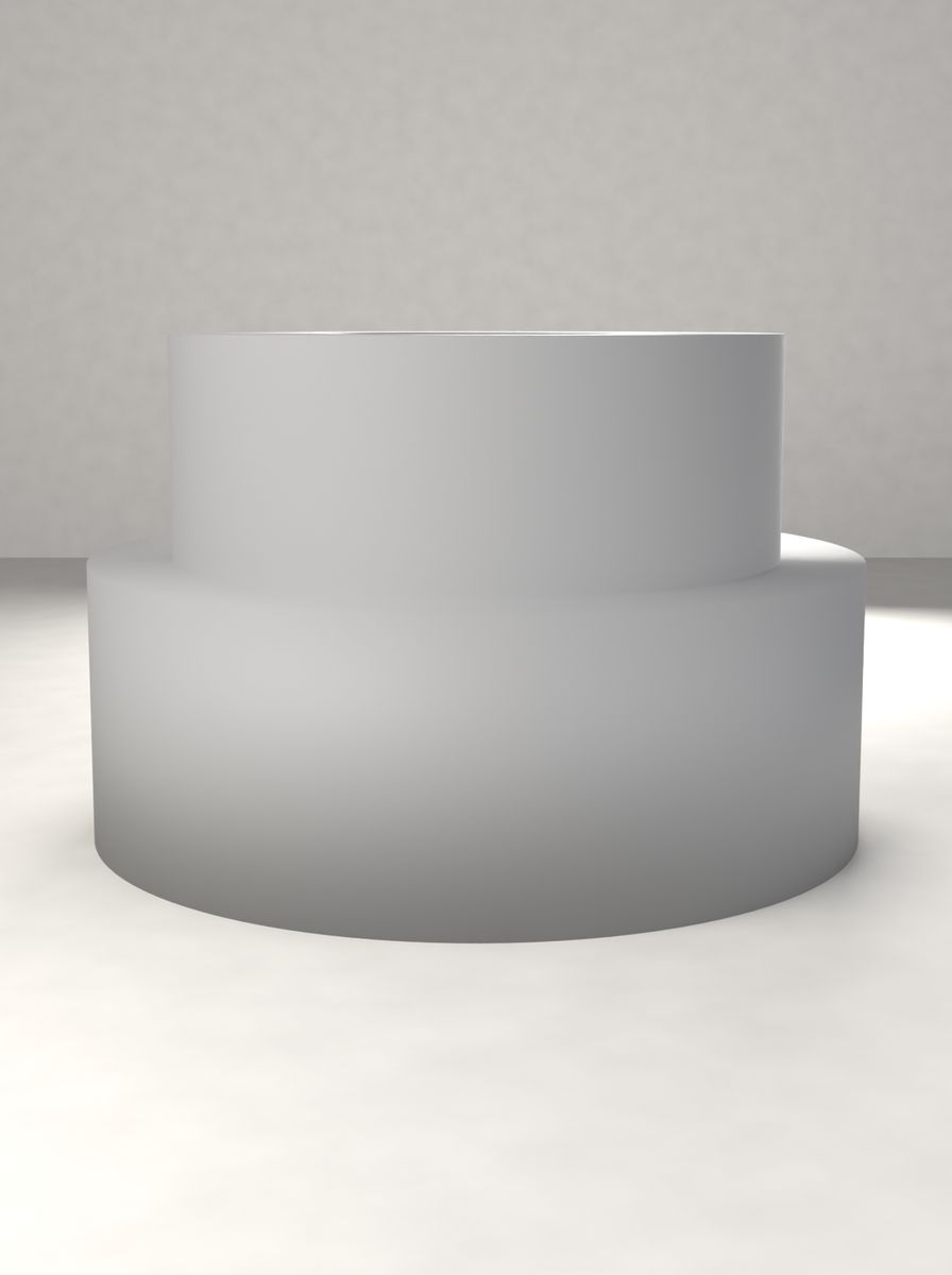 Kademeli Adaptör (70 mm Dış, 55 mm Kademe, 25 mm İç Çap, 45 mm Yükseklik) görsel 2
