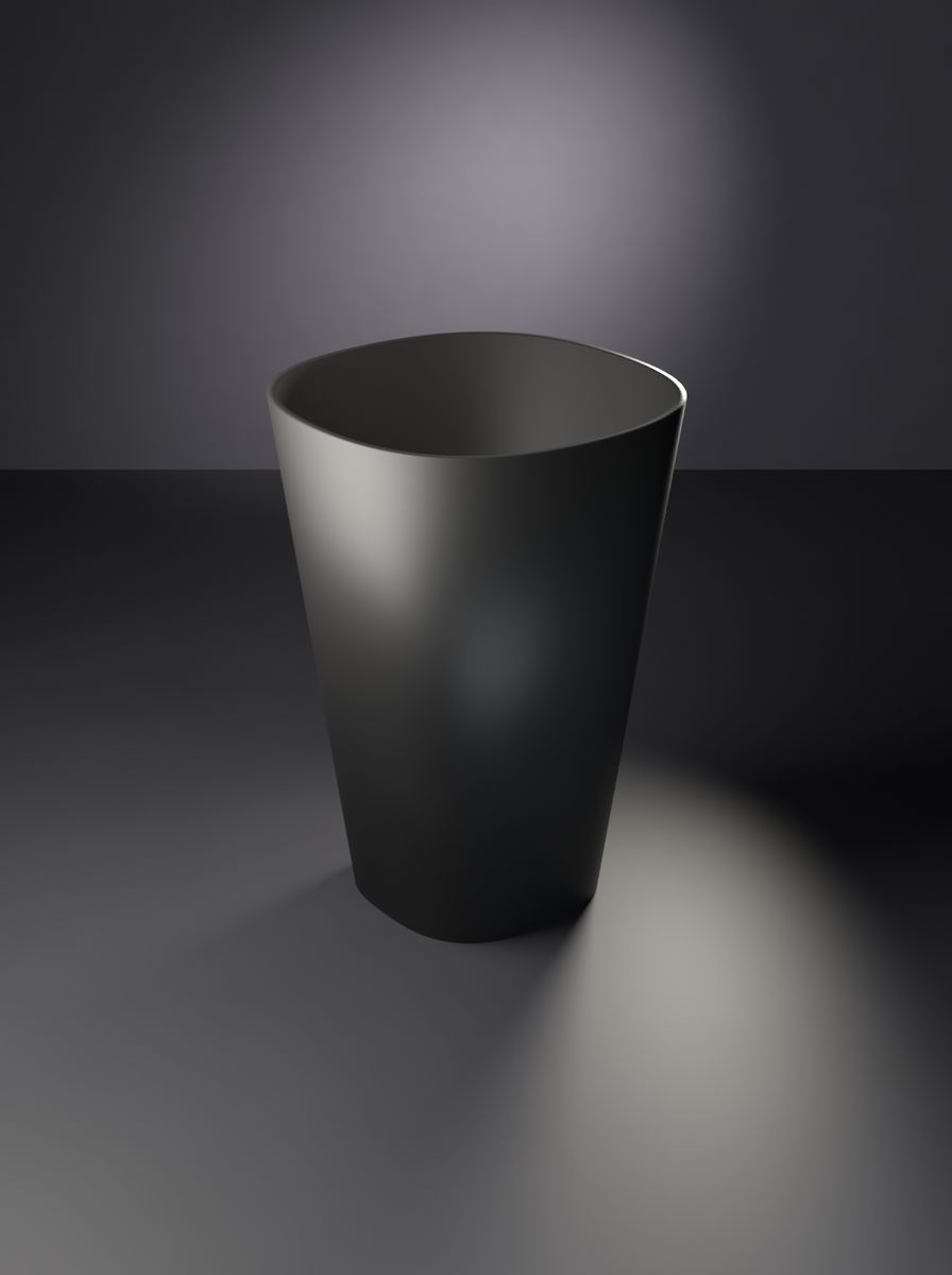 Kanallı Konik Saksı (80 mm Üst Çap, 50 mm Alt Çap, 110 mm Yükseklik, 4 Kanal, Drenaj Delikli)