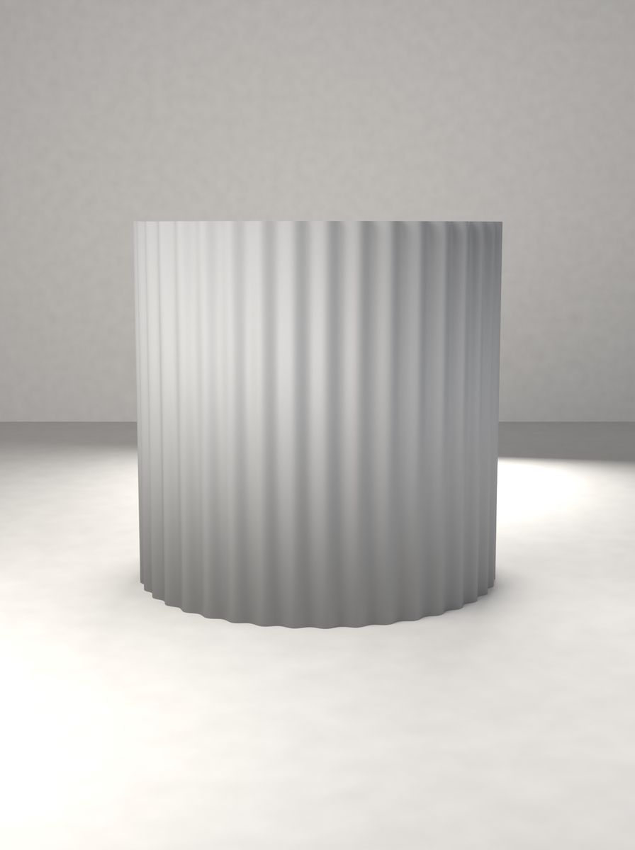 Kanallı Vazo (120 mm Çap, 120 mm Yükseklik, 40 Kanal) görsel 2