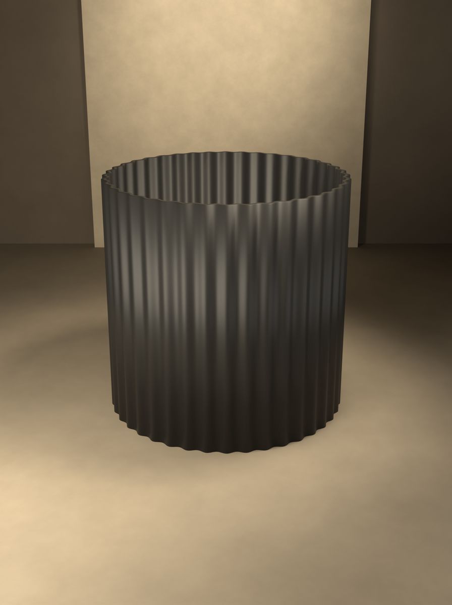 Kanallı Vazo (120 mm Çap, 120 mm Yükseklik, 40 Kanal) görsel 4