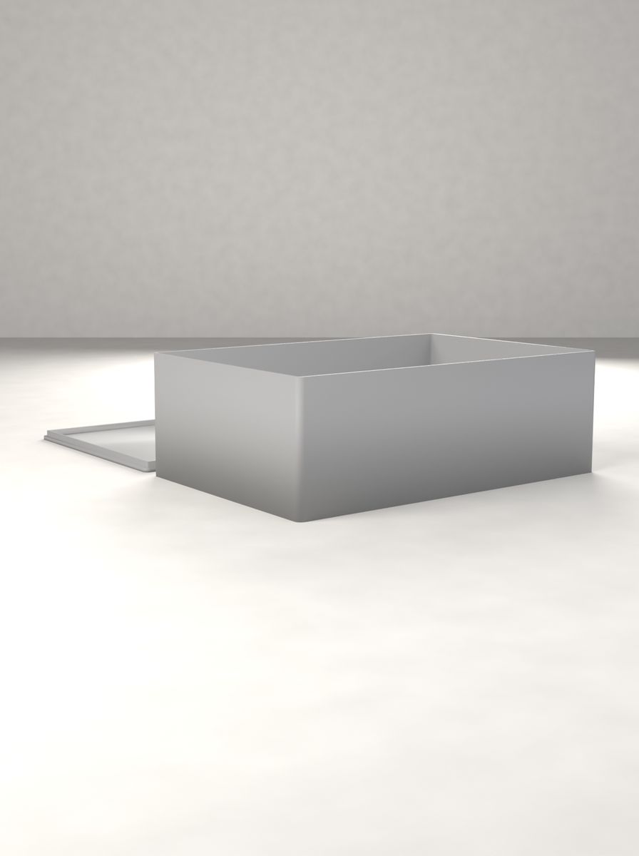 Kapaklı Büyük Kutu (180 × 120 × 60 mm, Tek Bölmeli) görsel 2