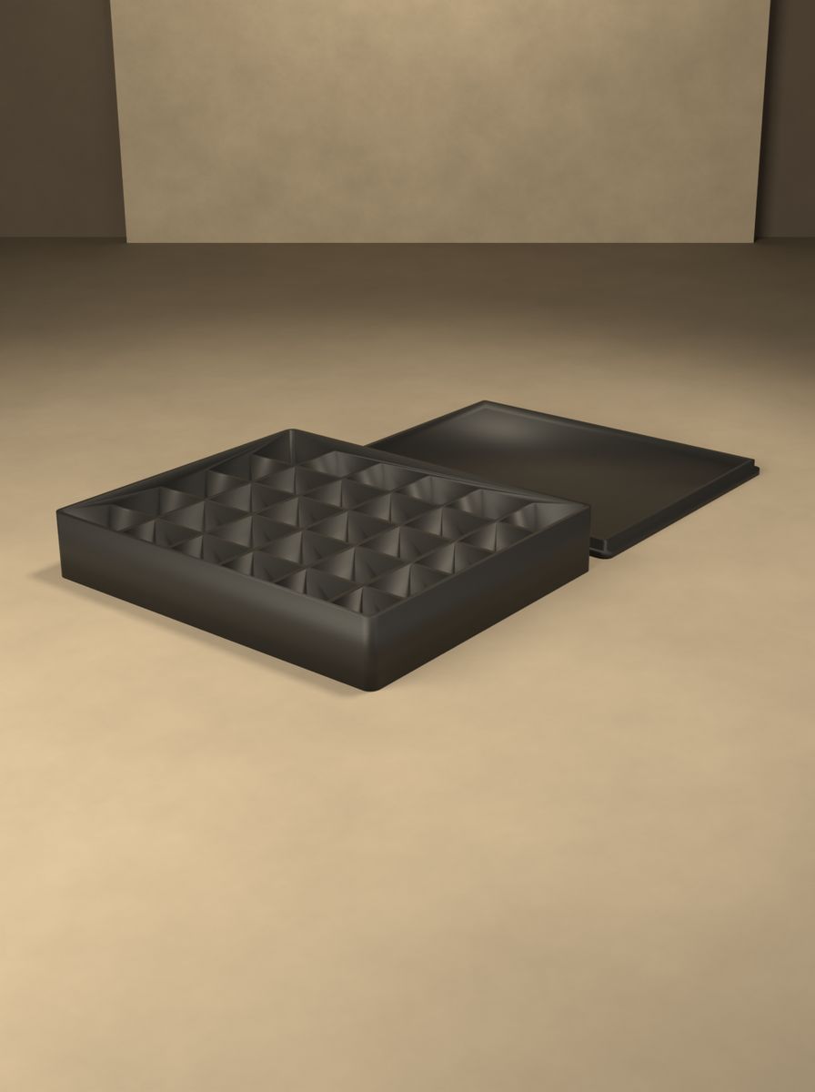 Kapaklı Organizer Kutu (100 × 120 × 20 mm, 5 × 6 Gözlü) görsel 4