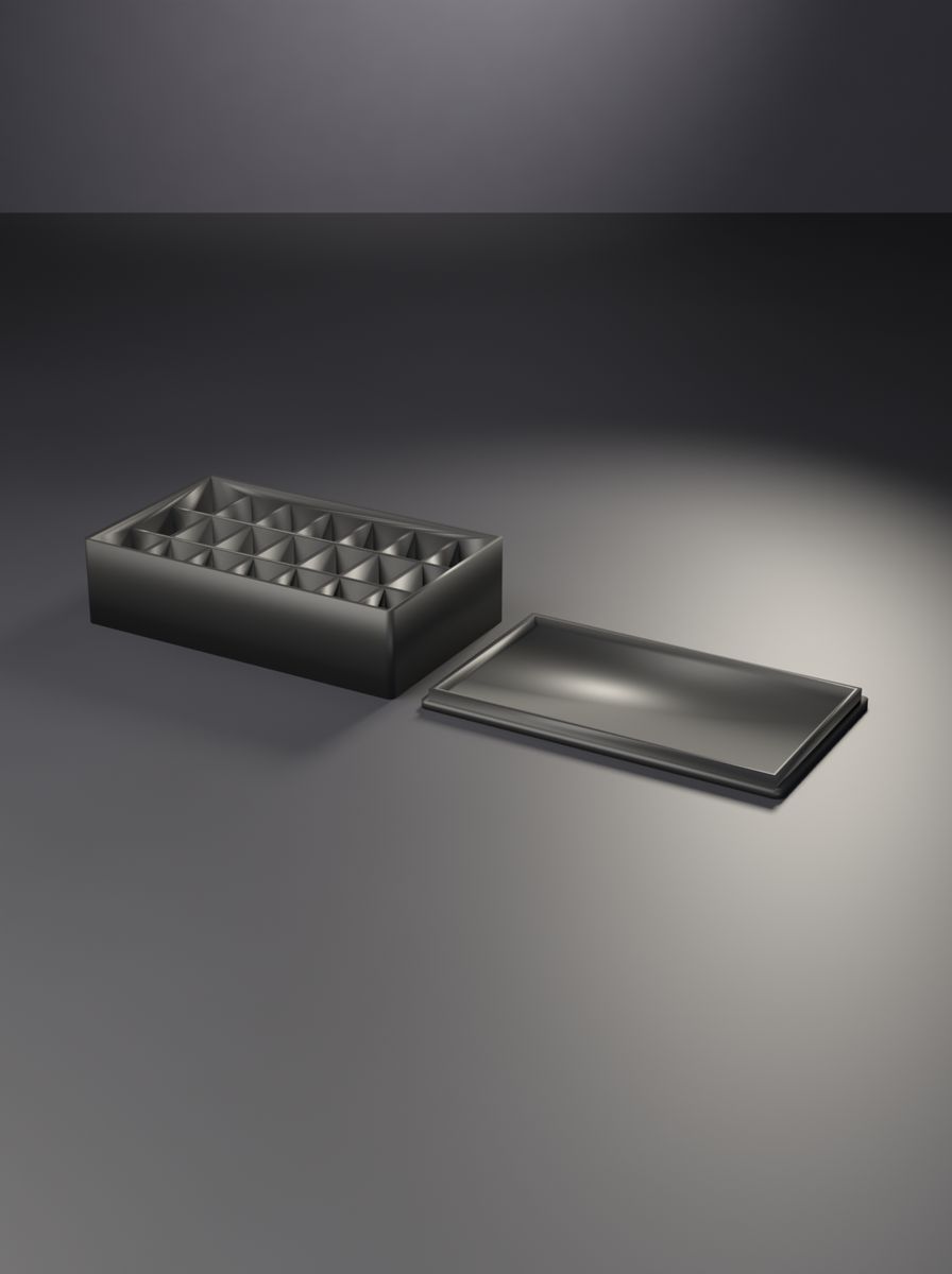 Kapaklı Organizer Kutu (100 × 60 × 25 mm, 7 × 3 Gözlü)