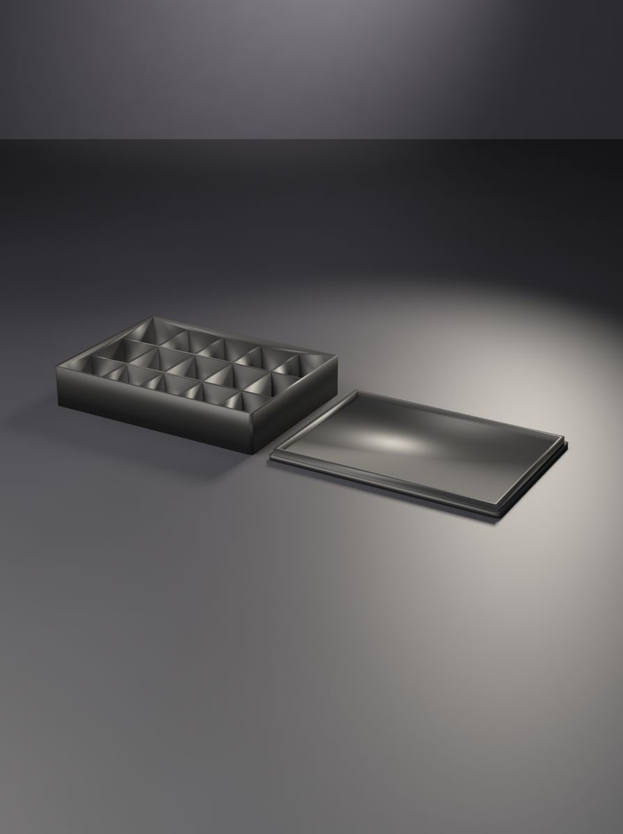 Kapaklı Organizer Kutu (110 × 80 × 20 mm, 5 × 3 Gözlü)