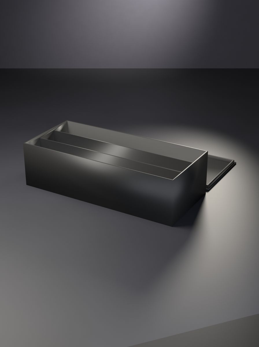 Kapaklı Organizer Kutu (180 × 80 × 50 mm, 1 × 3 Gözlü)
