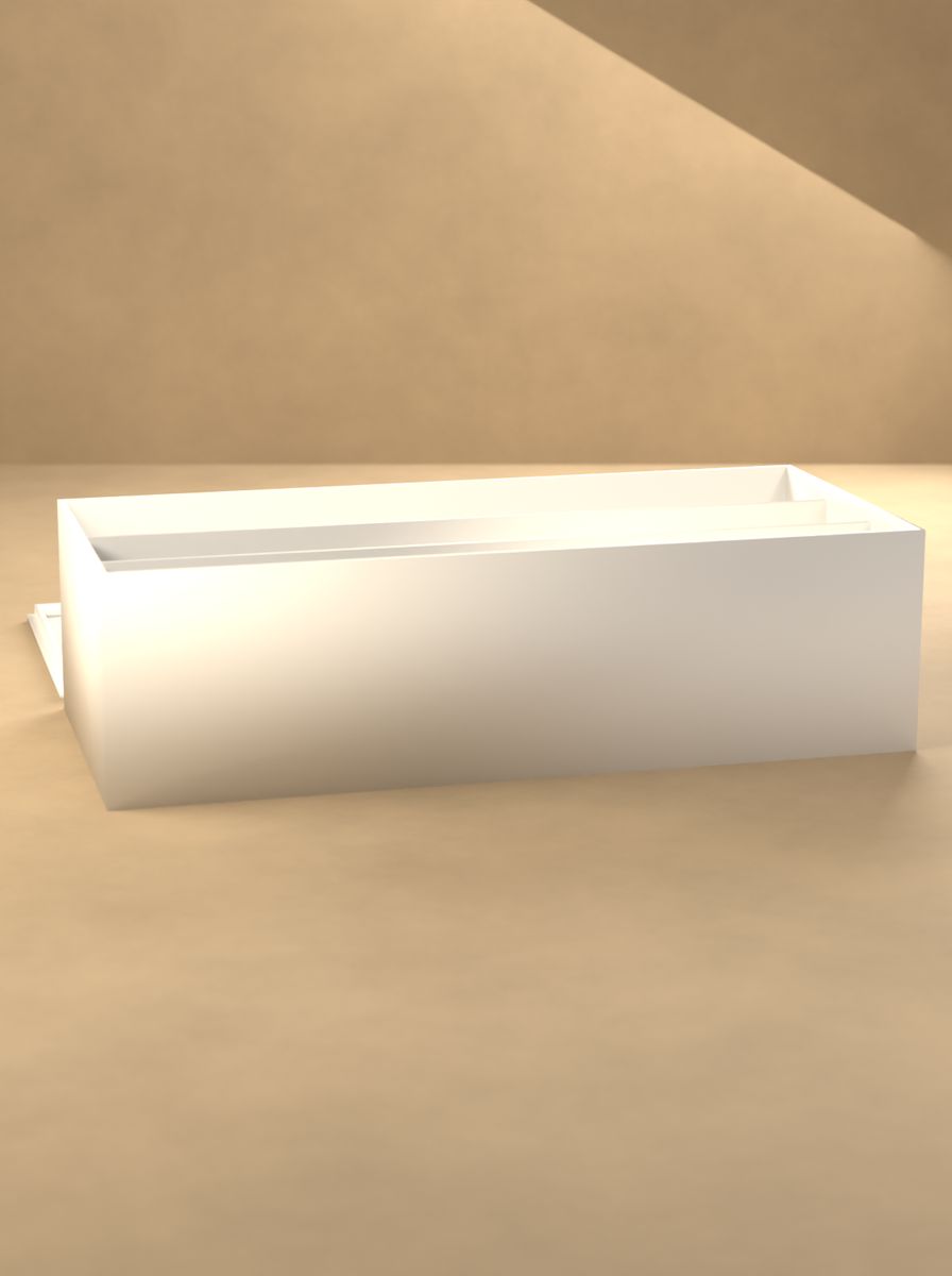 Kapaklı Organizer Kutu (180 × 80 × 50 mm, 1 × 3 Gözlü) görsel 3