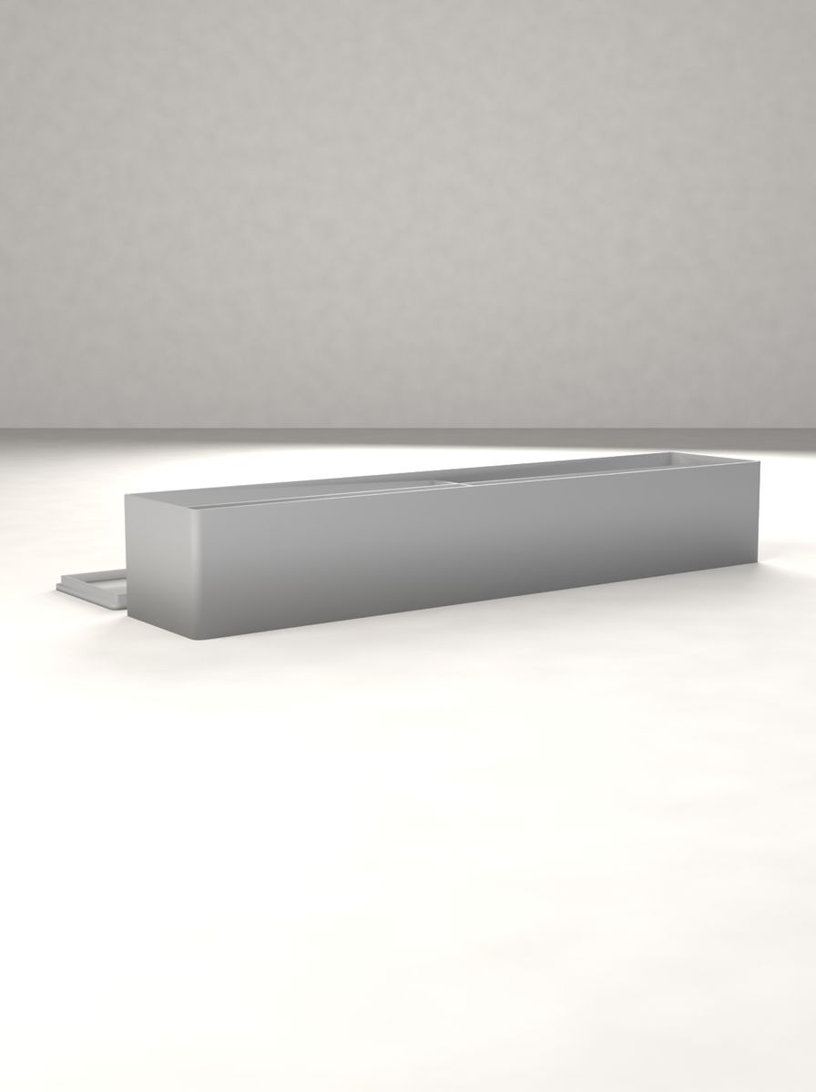 Kapaklı Organizer Kutu (250 × 50 × 40 mm, 2 × 3 Gözlü) görsel 2