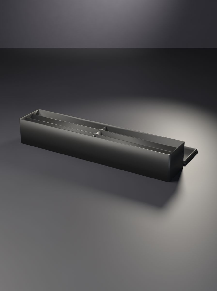 Kapaklı Organizer Kutu (250 × 50 × 40 mm, 2 × 3 Gözlü)