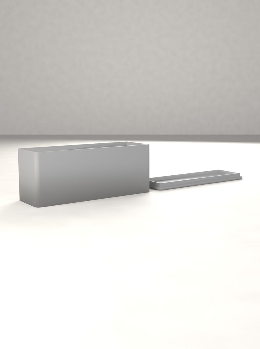 Kapaklı Organizer Kutu (90 × 30 × 35 mm, 3 × 1 Gözlü) görsel 2