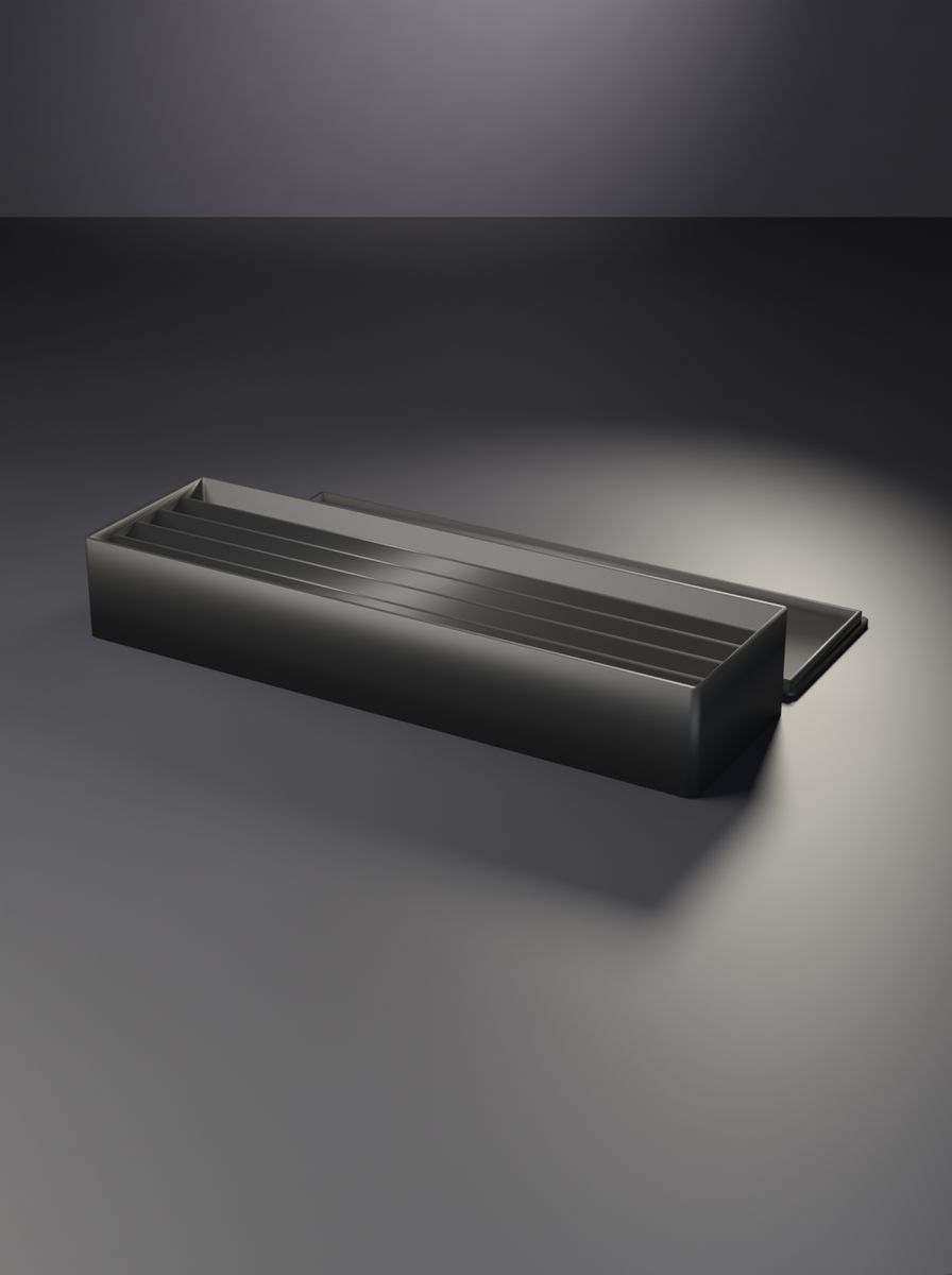 Kapaklı Uzun Organizer Kutu (220 × 65 × 35 mm, 1 × 5 Gözlü)