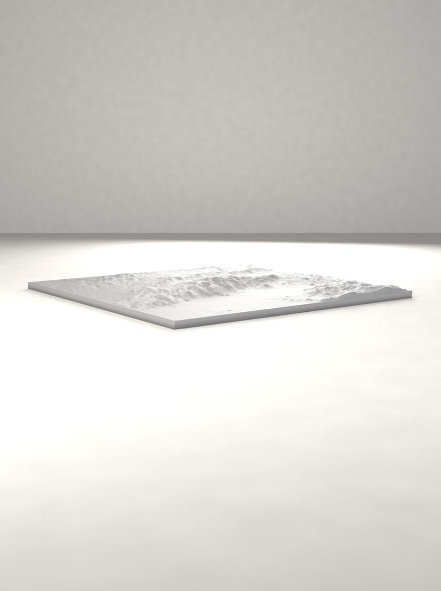 Kaz Dağı Rölyef Haritası (200 × 200 mm, Topografik Duvar Dekoru) görsel 4