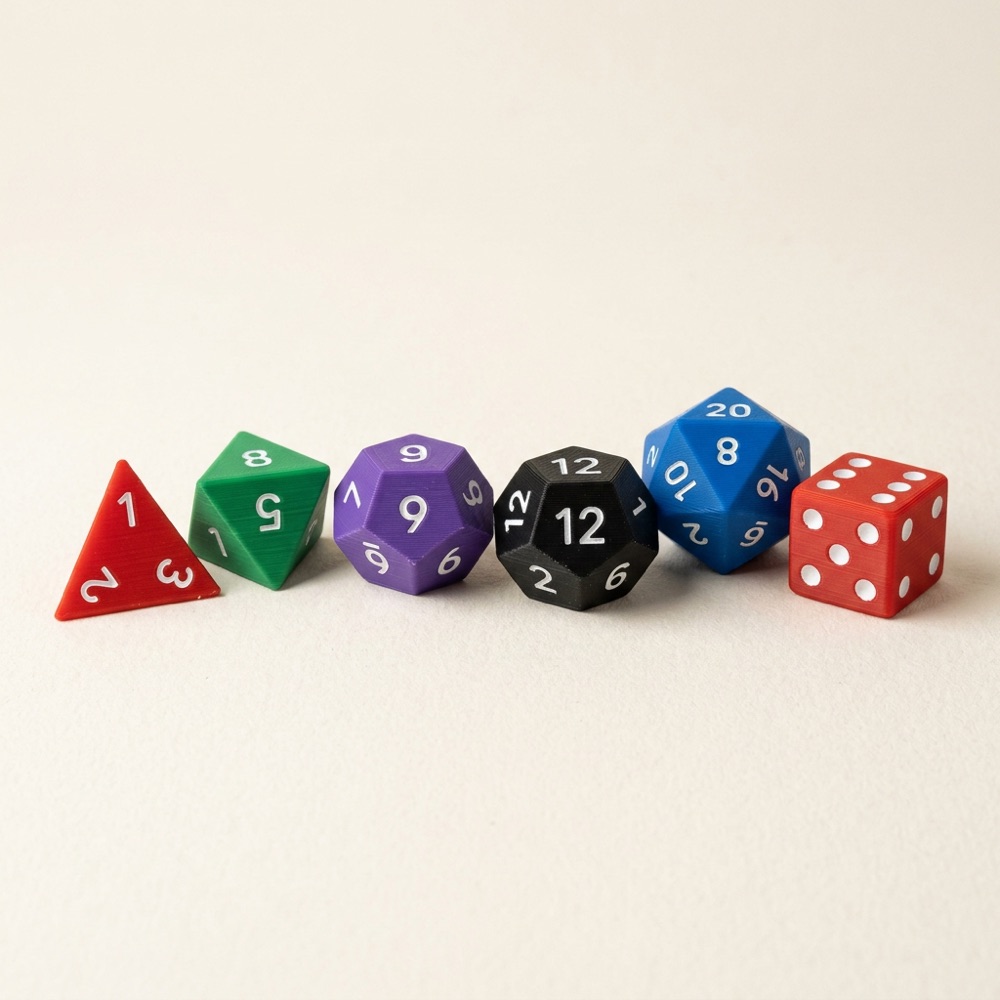 Kişiye Özel Oyun Zarı (RPG · D&D · d4–d60)