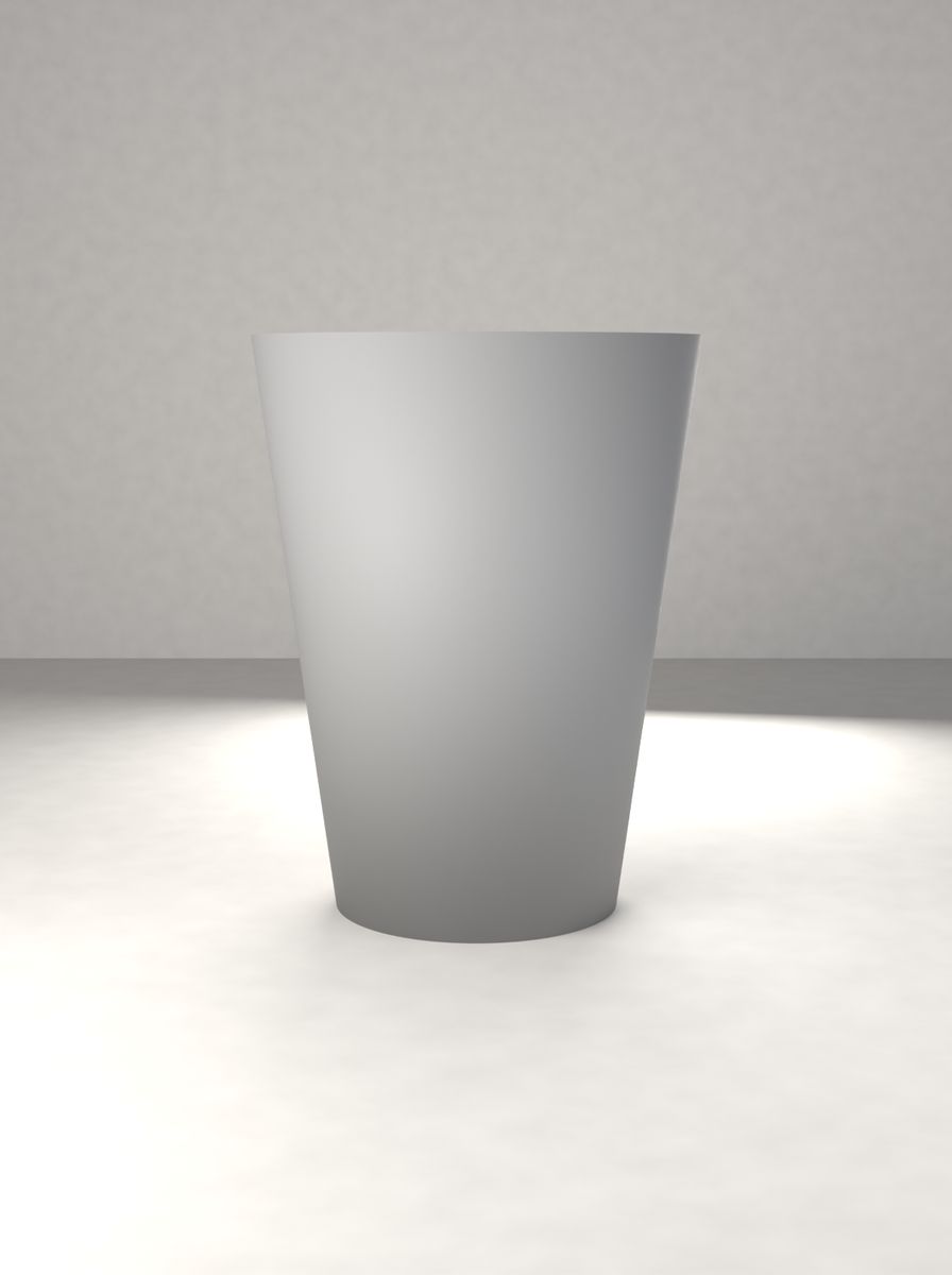 Konik Saksı (100 mm Üst Çap, 65 mm Alt Çap, 130 mm Yükseklik, Drenaj Delikli) görsel 2