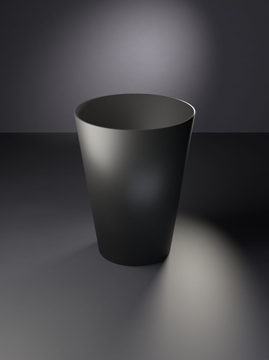 Konik Saksı (100 mm Üst Çap, 65 mm Alt Çap, 130 mm Yükseklik, Drenaj Delikli)