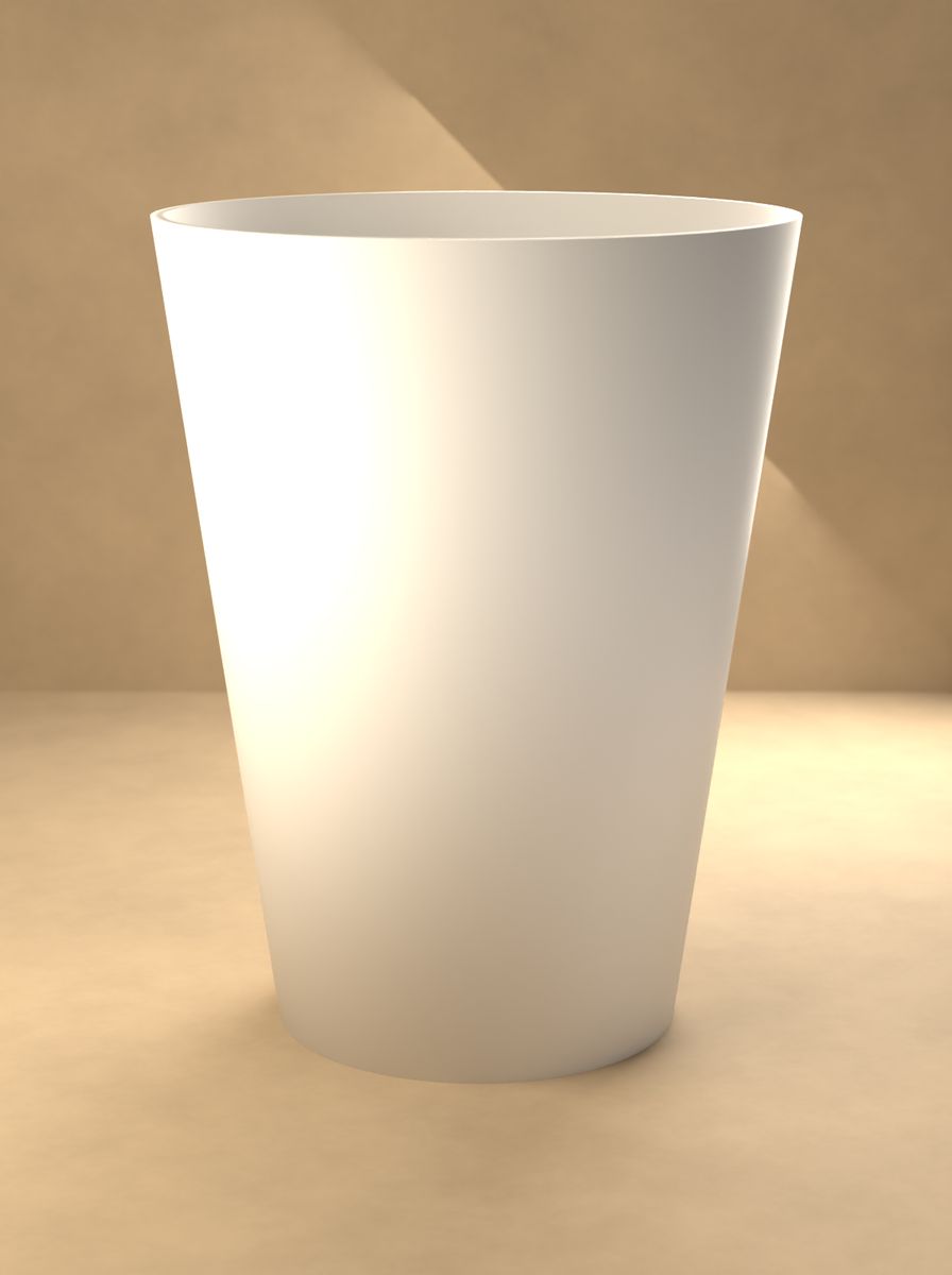 Konik Saksı (100 mm Üst Çap, 65 mm Alt Çap, 130 mm Yükseklik, Drenaj Delikli) görsel 3
